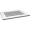Ekena Millwork Vertical Surface Mount PVC Gable Vent: Functional, w/ 3-1/2"W x 1"P Standard Frame, 26"W x 20"H GVPVE26X2001SF - alternate 5